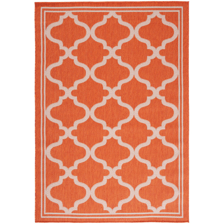 SAFAVIEH Outdoor BMU810P Bermuda Collection Rust / Ivory Rug Image 1