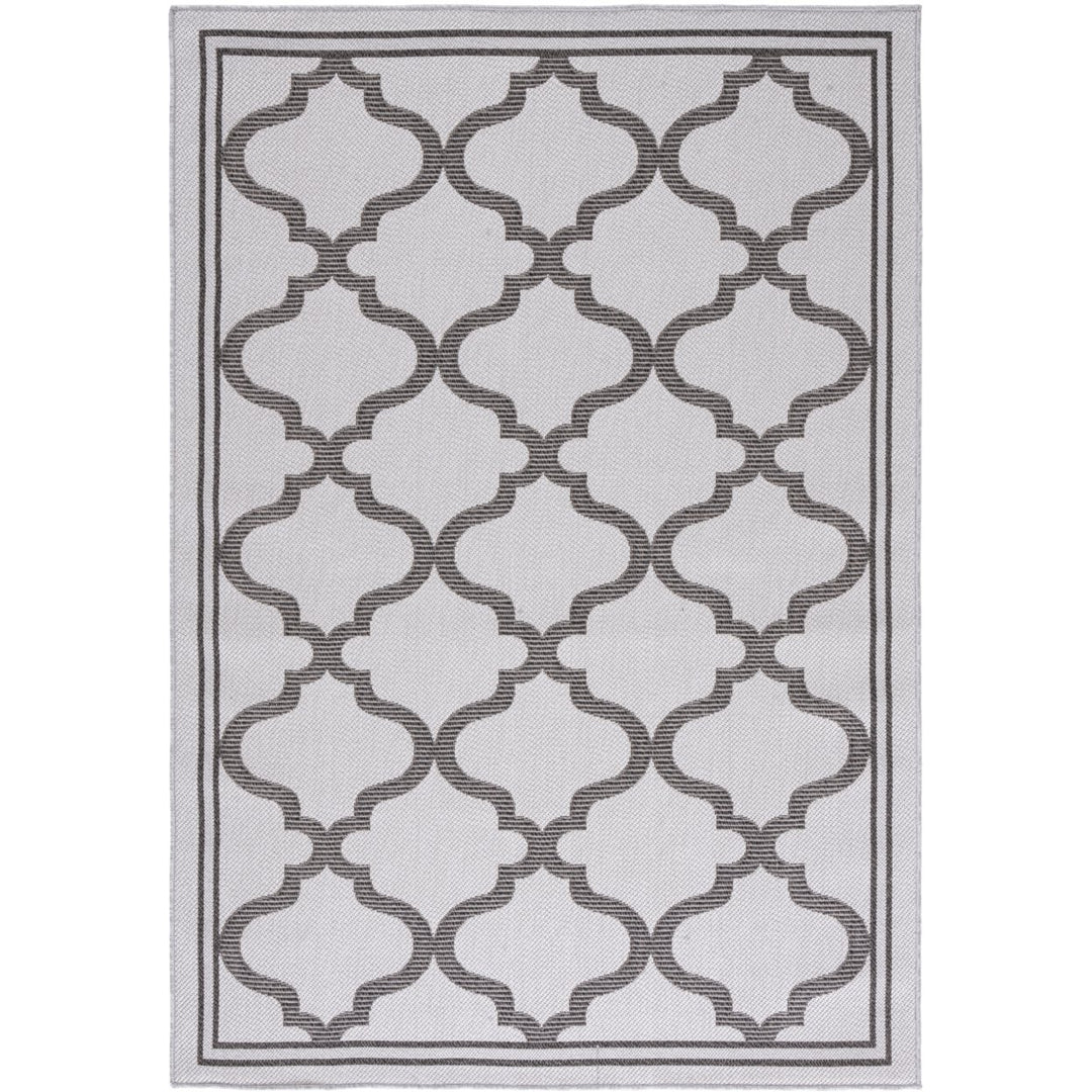 SAFAVIEH Outdoor BMU810T Bermuda Collection Grey / Brown Rug Image 1