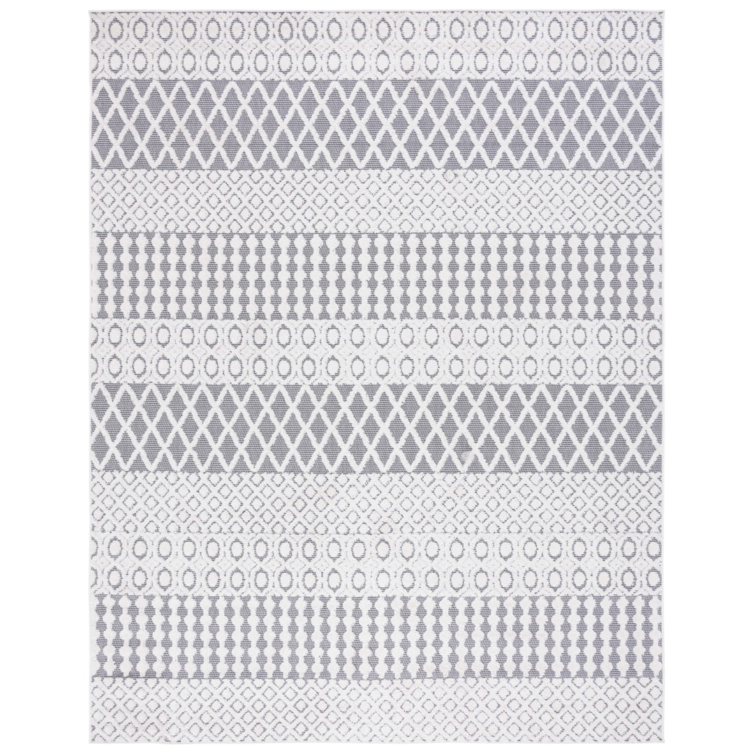SAFAVIEH Outdoor CBN652A Cabana Collection Ivory / Grey Rug Image 4