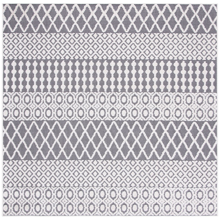 SAFAVIEH Outdoor CBN652A Cabana Collection Ivory / Grey Rug Image 1