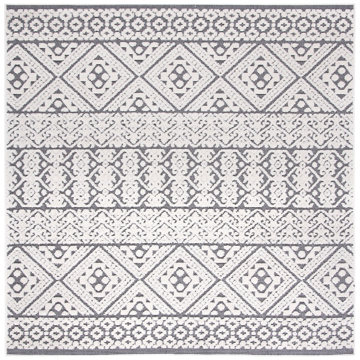 SAFAVIEH Outdoor CBN654A Cabana Collection Ivory / Grey Rug Image 7