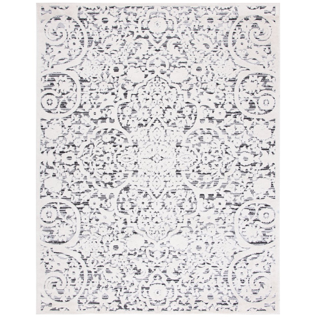 SAFAVIEH Outdoor CBN656A Cabana Collection Ivory / Grey Rug Image 6