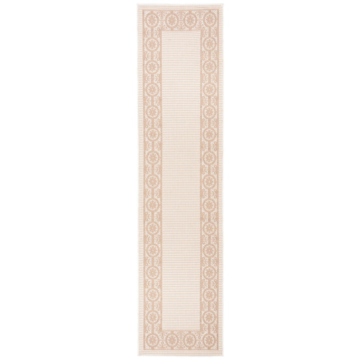 SAFAVIEH Outdoor BMU815C Bermuda Collection Ivory / Beige Rug Image 1