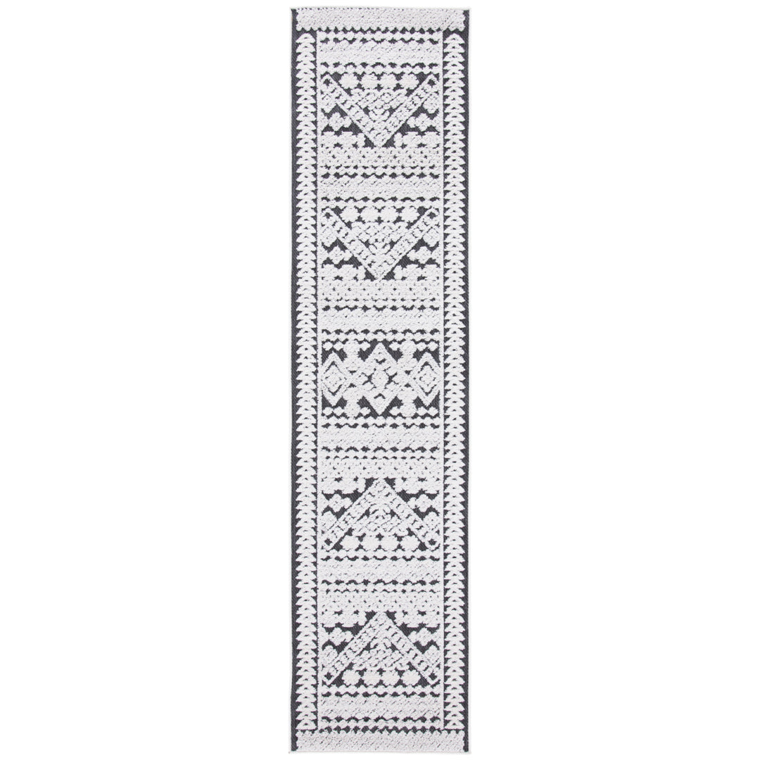 SAFAVIEH Outdoor CBN658A Cabana Collection Ivory / Grey Rug Image 2