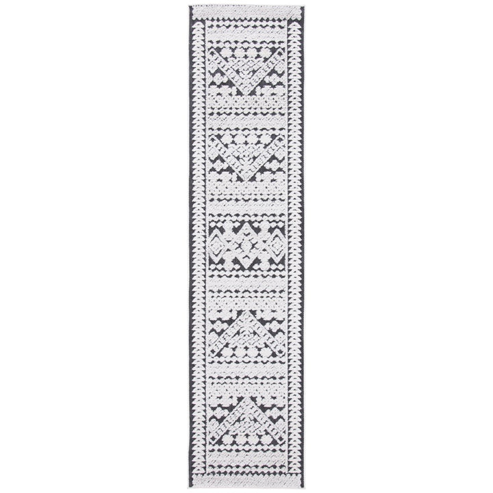 SAFAVIEH Outdoor CBN658A Cabana Collection Ivory / Grey Rug Image 1