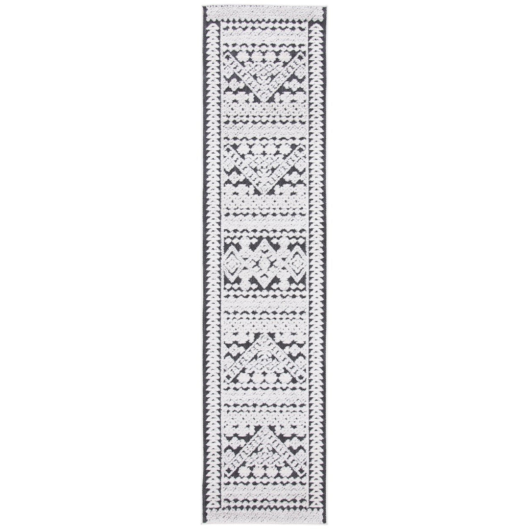 SAFAVIEH Outdoor CBN658A Cabana Collection Ivory / Grey Rug Image 1