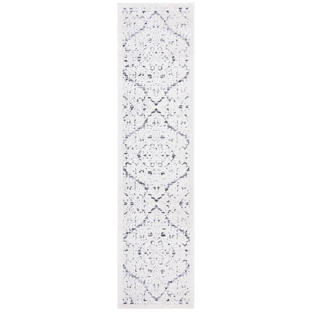 SAFAVIEH Outdoor CBN660A Cabana Collection Ivory / Grey Rug Image 2