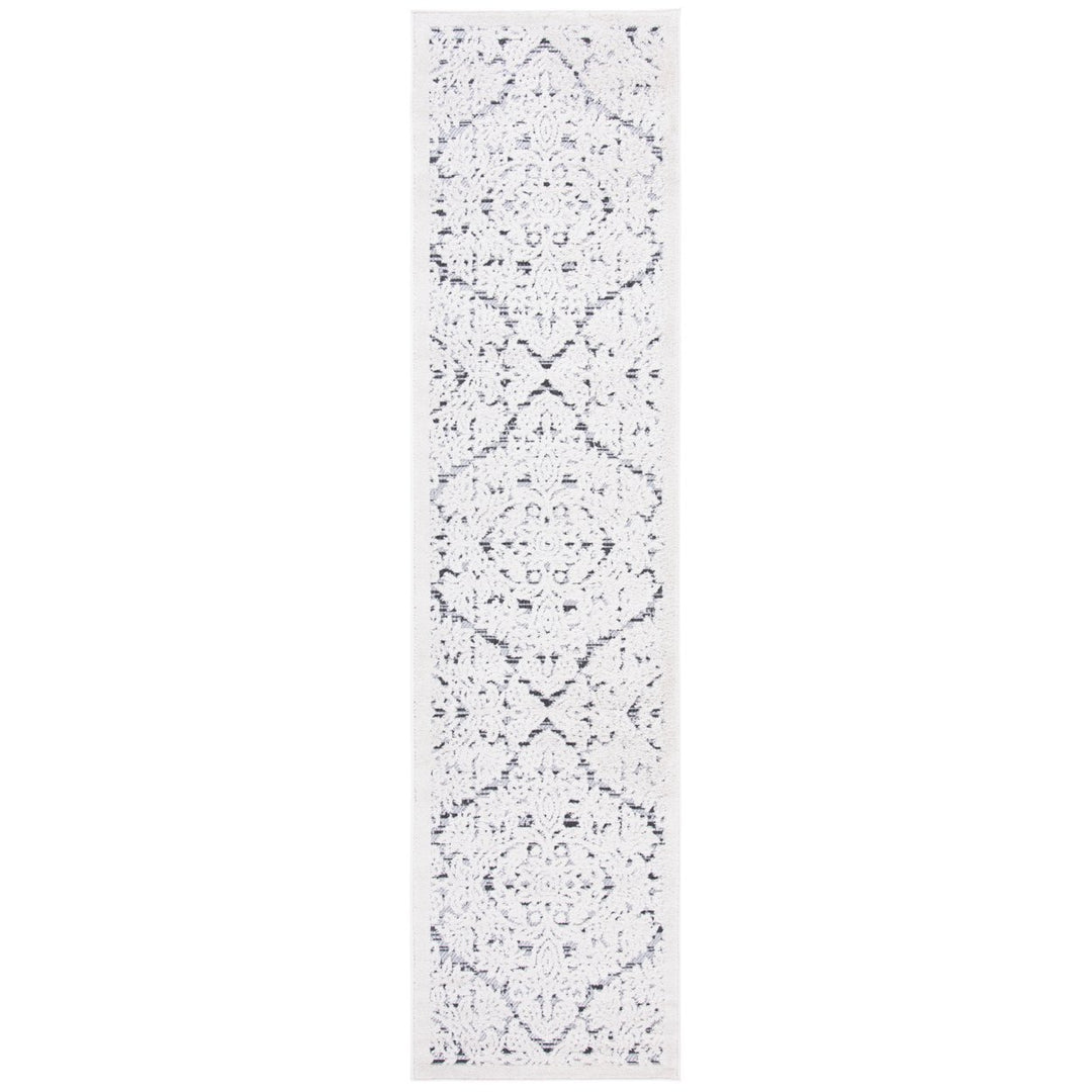 SAFAVIEH Outdoor CBN660A Cabana Collection Ivory / Grey Rug Image 1