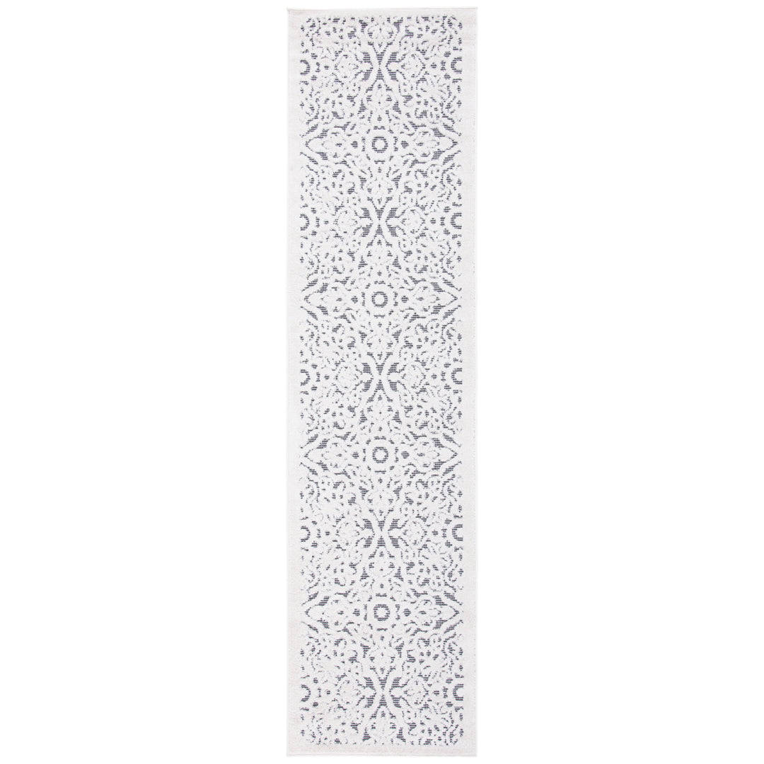 SAFAVIEH Outdoor CBN662A Cabana Collection Ivory / Grey Rug Image 2