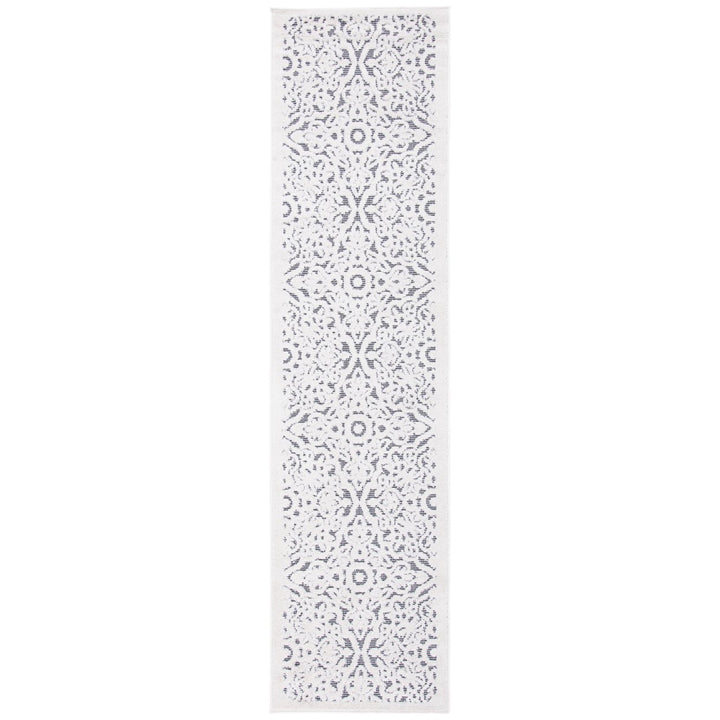 SAFAVIEH Outdoor CBN662A Cabana Collection Ivory / Grey Rug Image 1