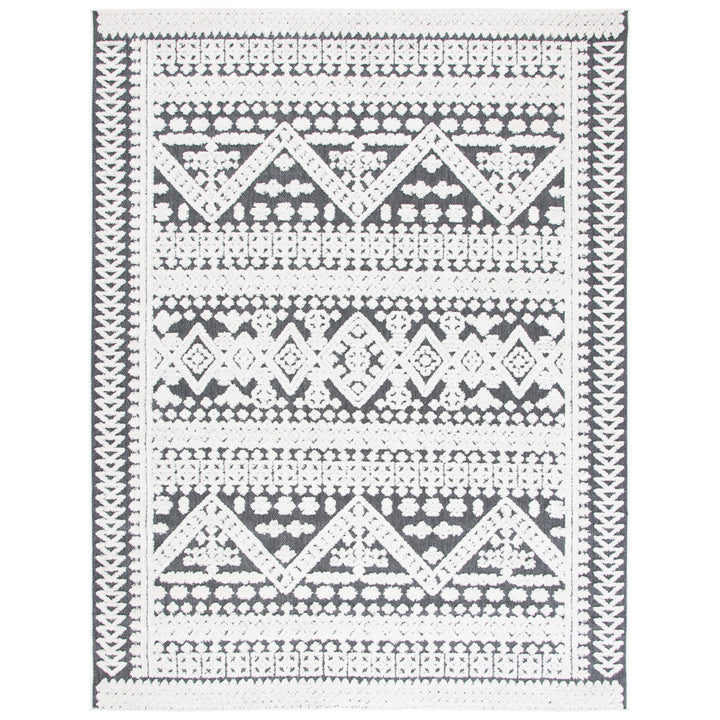 SAFAVIEH Outdoor CBN658A Cabana Collection Ivory / Grey Rug Image 7