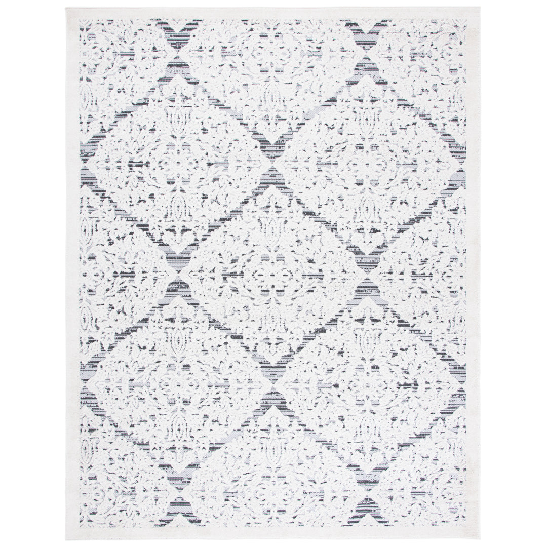 SAFAVIEH Outdoor CBN660A Cabana Collection Ivory / Grey Rug Image 7