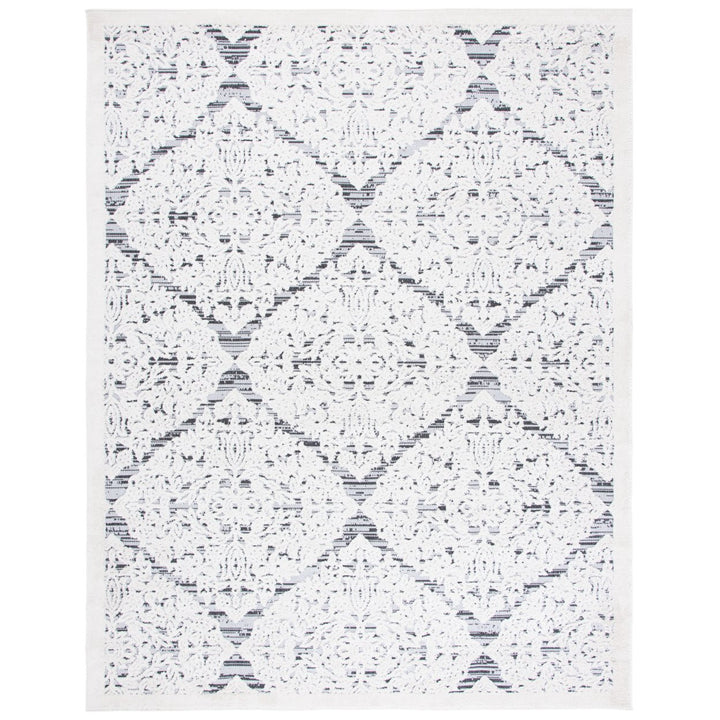 SAFAVIEH Outdoor CBN660A Cabana Collection Ivory / Grey Rug Image 1