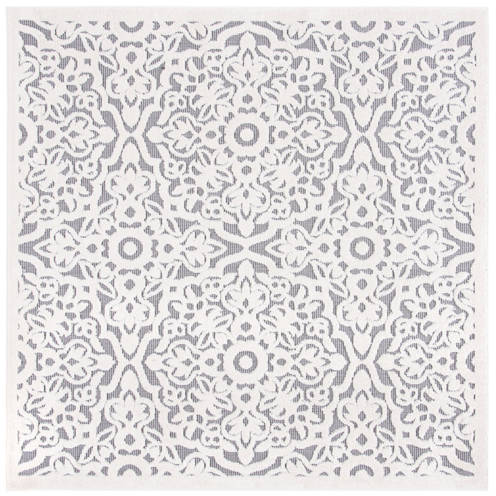 SAFAVIEH Outdoor CBN662A Cabana Collection Ivory / Grey Rug Image 6