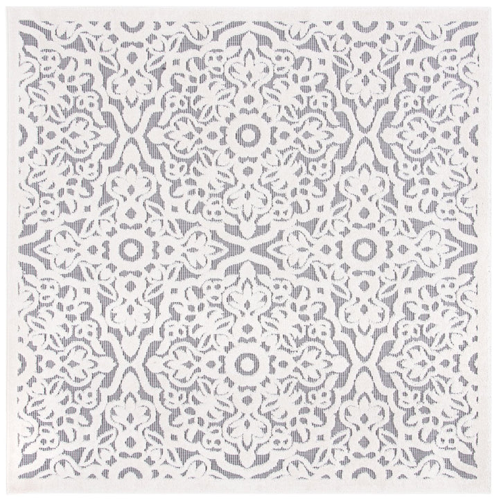 SAFAVIEH Outdoor CBN662A Cabana Collection Ivory / Grey Rug Image 1