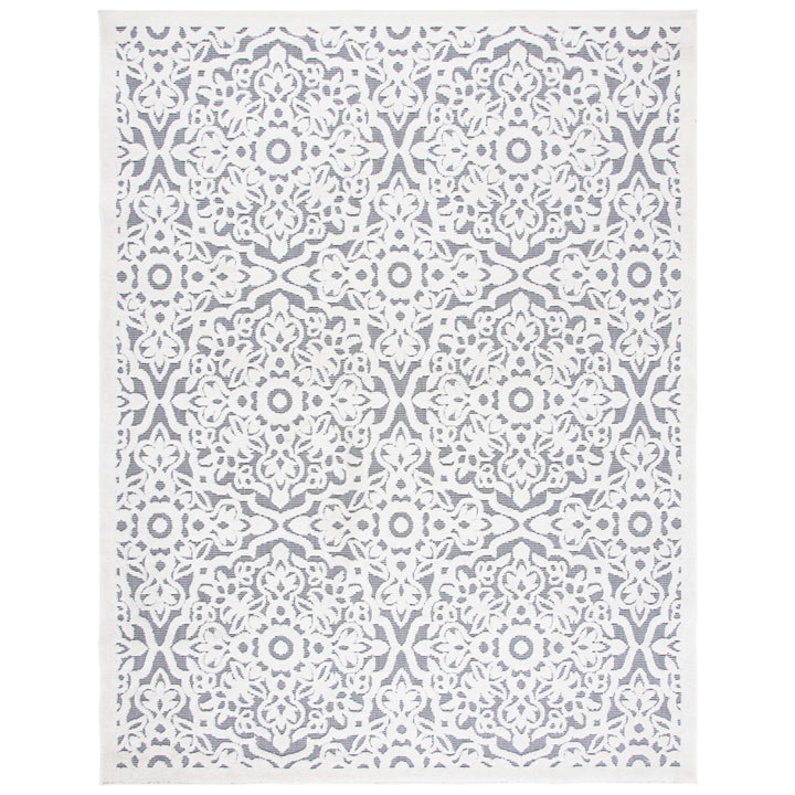 SAFAVIEH Outdoor CBN662A Cabana Collection Ivory / Grey Rug Image 7