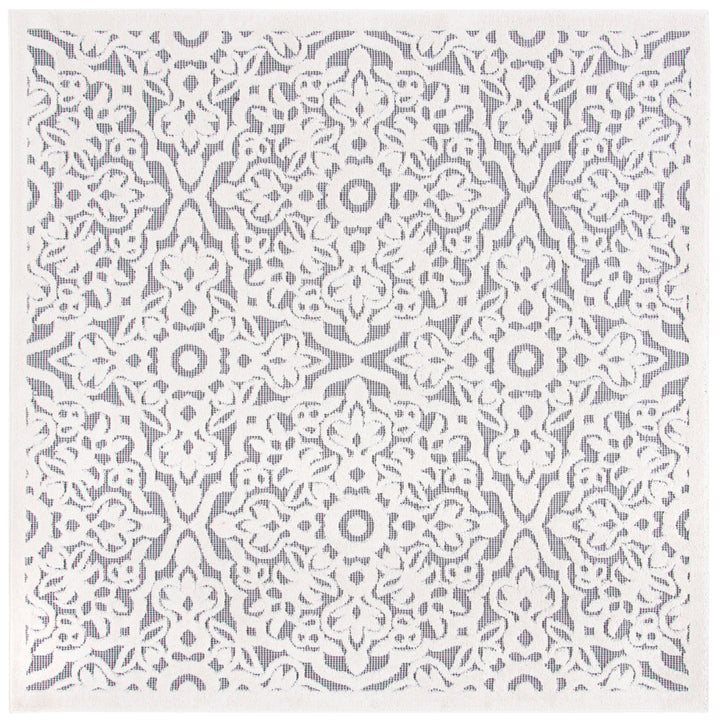 SAFAVIEH Outdoor CBN662A Cabana Collection Ivory / Grey Rug Image 9