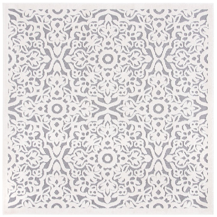 SAFAVIEH Outdoor CBN662A Cabana Collection Ivory / Grey Rug Image 1