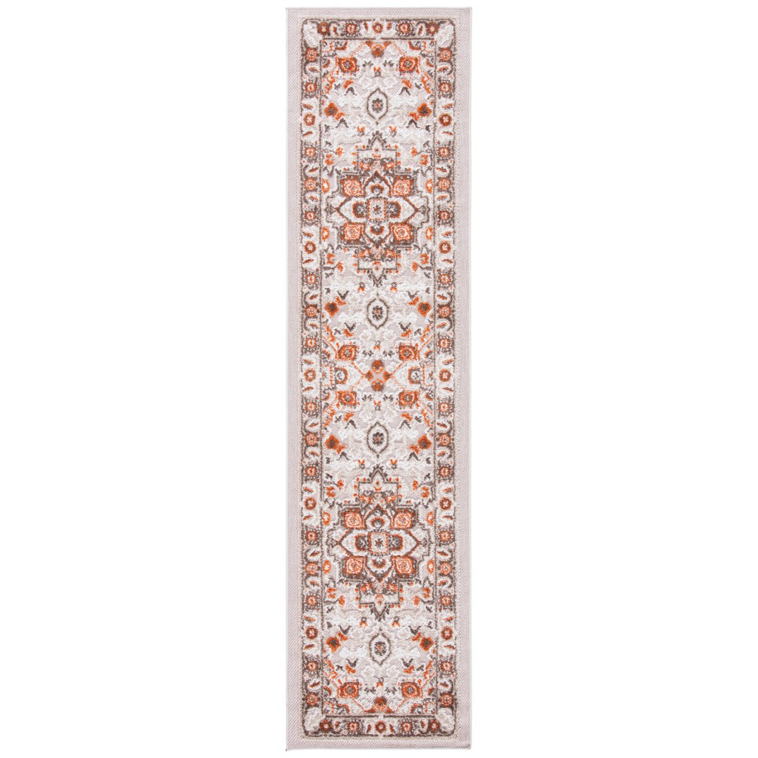 SAFAVIEH Outdoor CBN680B Cabana Collection Beige / Orange Rug Image 1