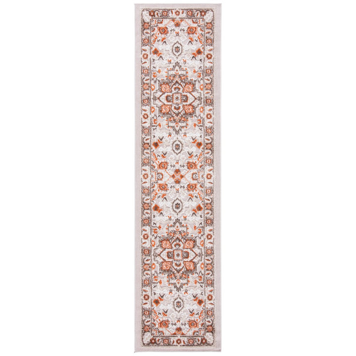 SAFAVIEH Outdoor CBN680B Cabana Collection Beige / Orange Rug Image 1