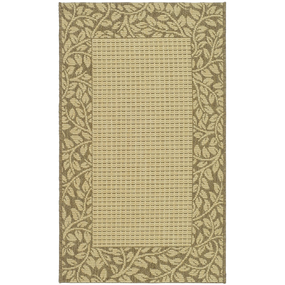 SAFAVIEH Outdoor CY0727-3001 Courtyard Natural / Brown Rug Image 2
