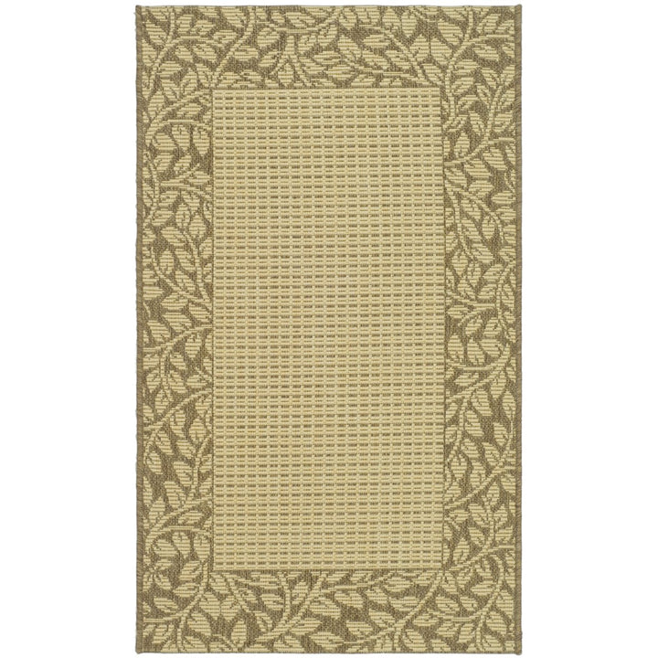 SAFAVIEH Outdoor CY0727-3001 Courtyard Natural / Brown Rug Image 2