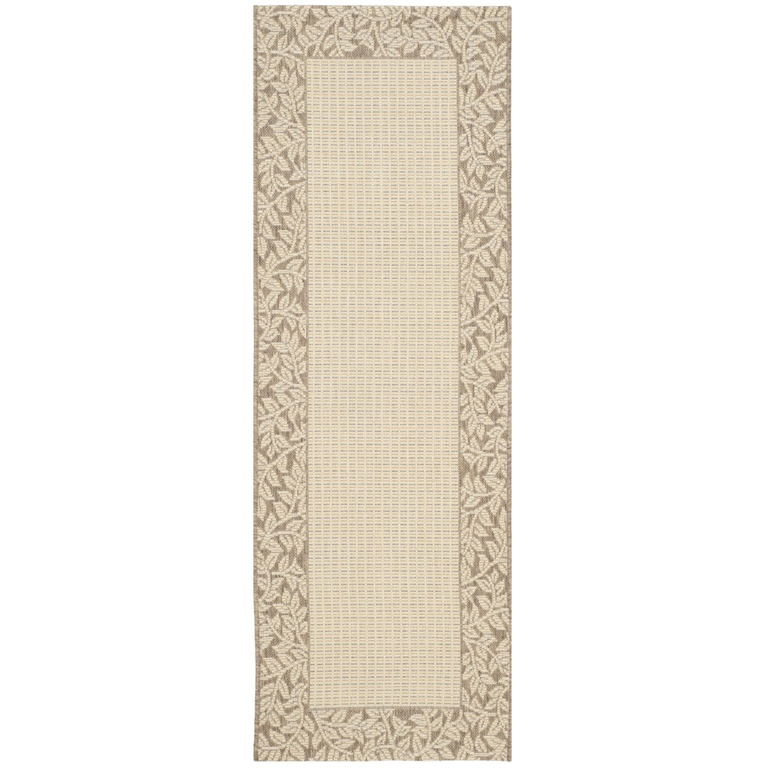 SAFAVIEH Outdoor CY0727-3001 Courtyard Natural / Brown Rug Image 3