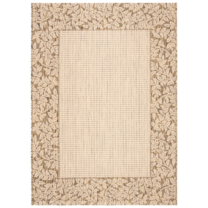 SAFAVIEH Outdoor CY0727-3001 Courtyard Natural / Brown Rug Image 5