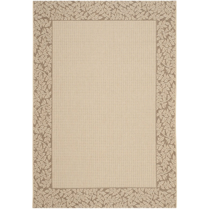 SAFAVIEH Outdoor CY0727-3001 Courtyard Natural / Brown Rug Image 1