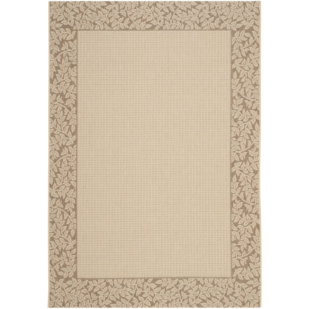 SAFAVIEH Outdoor CY0727-3001 Courtyard Natural / Brown Rug Image 1