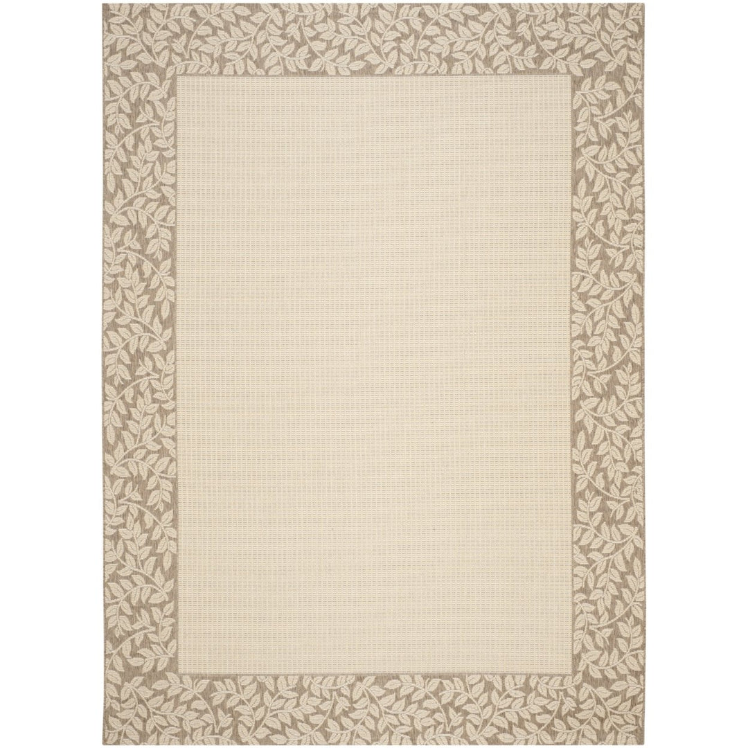 SAFAVIEH Outdoor CY0727-3001 Courtyard Natural / Brown Rug Image 1