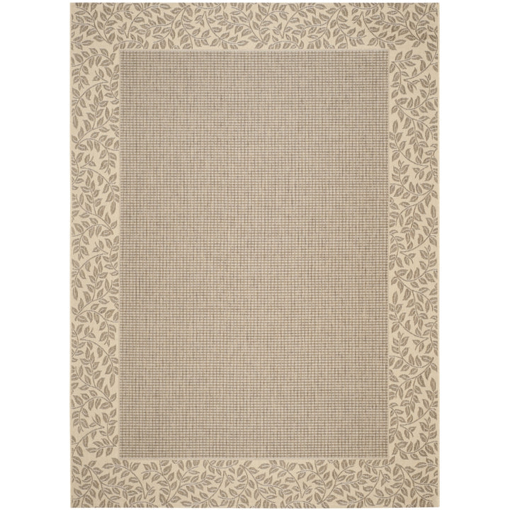 SAFAVIEH Outdoor CY0727-3009 Courtyard Brown / Natural Rug Image 4