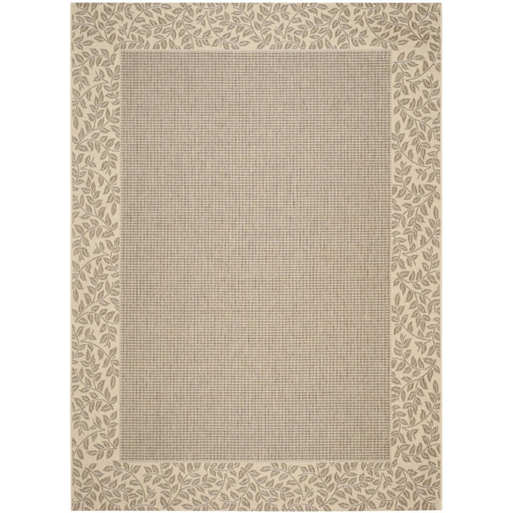 SAFAVIEH Outdoor CY0727-3009 Courtyard Brown / Natural Rug Image 1