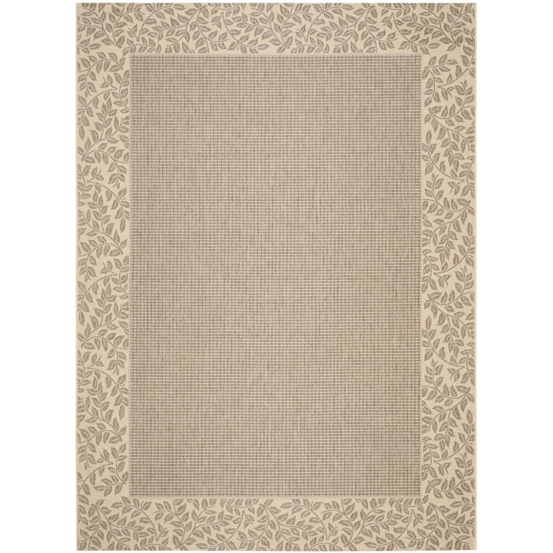 SAFAVIEH Outdoor CY0727-3009 Courtyard Brown / Natural Rug Image 1