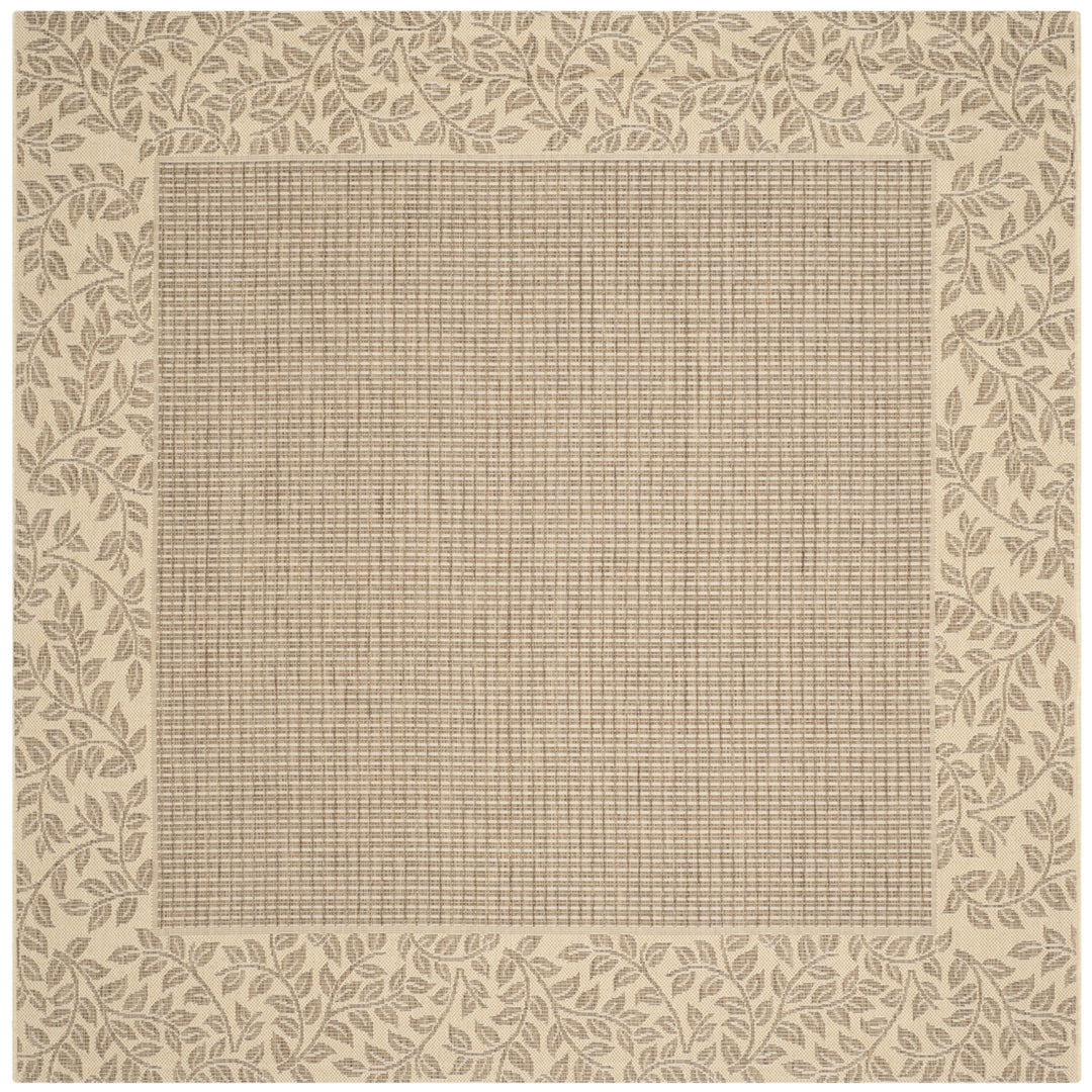 SAFAVIEH Outdoor CY0727-3009 Courtyard Brown / Natural Rug Image 7