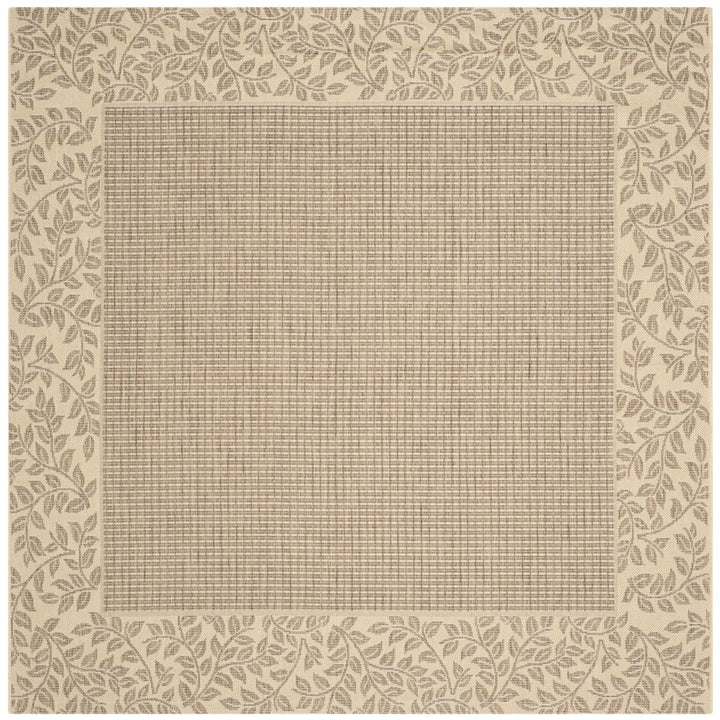 SAFAVIEH Outdoor CY0727-3009 Courtyard Brown / Natural Rug Image 1