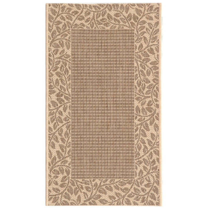 SAFAVIEH Outdoor CY0727-3009 Courtyard Brown / Natural Rug Image 9
