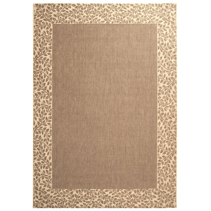 SAFAVIEH Outdoor CY0727-3009 Courtyard Brown / Natural Rug Image 1