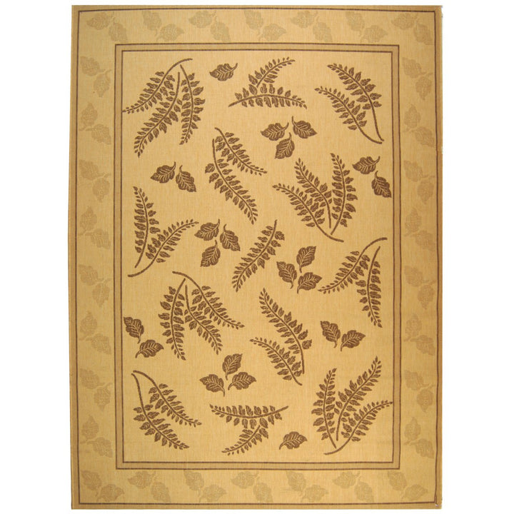 SAFAVIEH Outdoor CY0772-3001 Courtyard Natural / Brown Rug Image 3