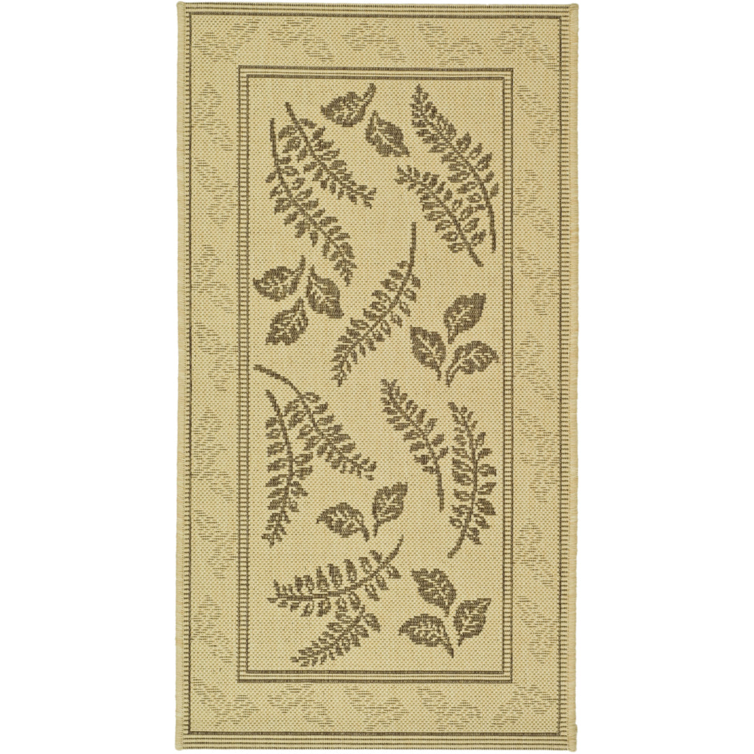 SAFAVIEH Outdoor CY0772-3001 Courtyard Natural / Brown Rug Image 8