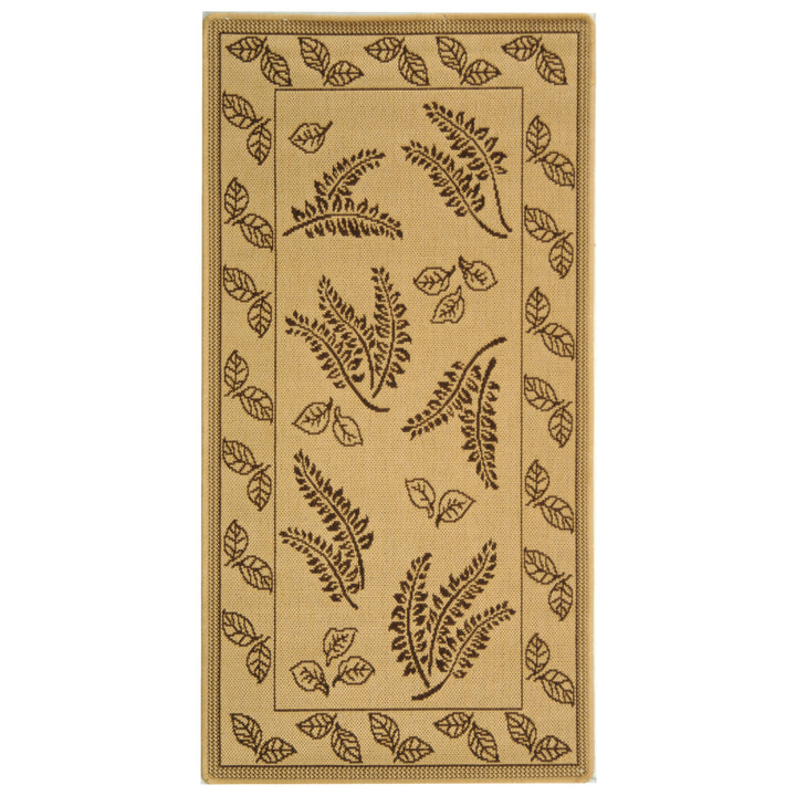 SAFAVIEH Outdoor CY0772-3001 Courtyard Natural / Brown Rug Image 9