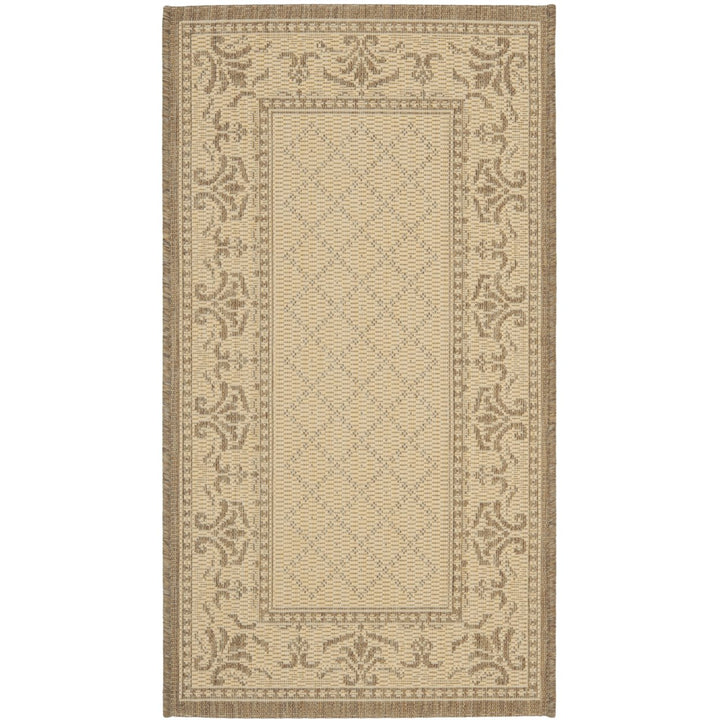 SAFAVIEH Outdoor CY0901-3001 Courtyard Natural / Brown Rug Image 2