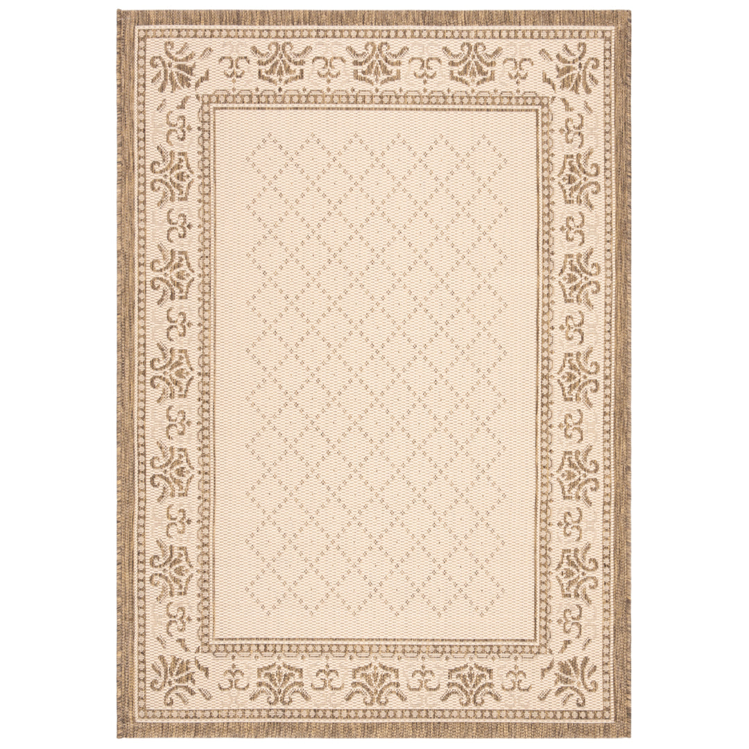 SAFAVIEH Outdoor CY0901-3001 Courtyard Natural / Brown Rug Image 4