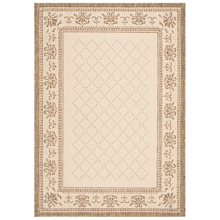 SAFAVIEH Outdoor CY0901-3001 Courtyard Natural / Brown Rug Image 1