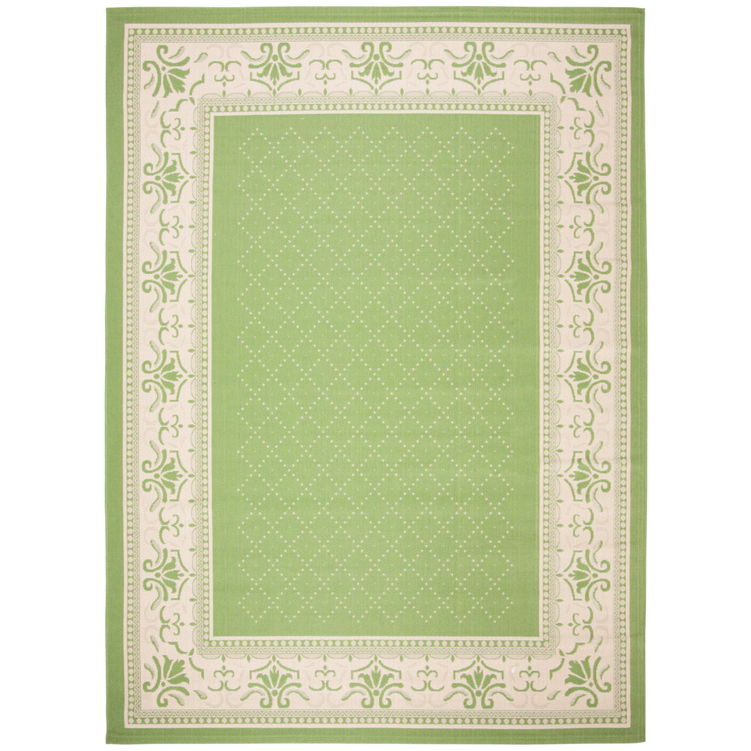 SAFAVIEH Outdoor CY0901-1E06 Courtyard Olive / Natural Rug Image 7