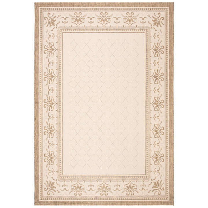 SAFAVIEH Outdoor CY0901-3001 Courtyard Natural / Brown Rug Image 1