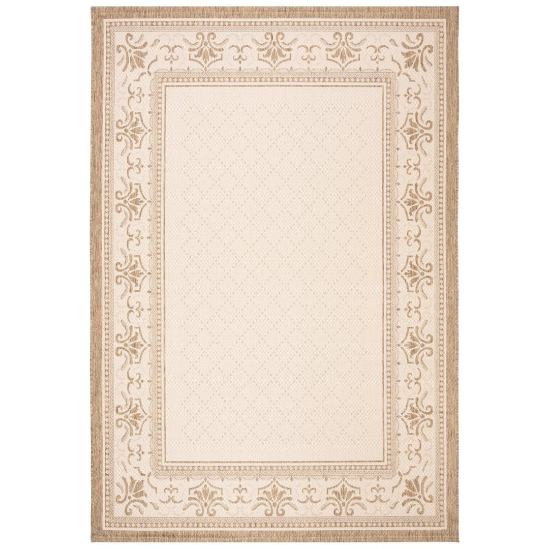 SAFAVIEH Outdoor CY0901-3001 Courtyard Natural / Brown Rug Image 1