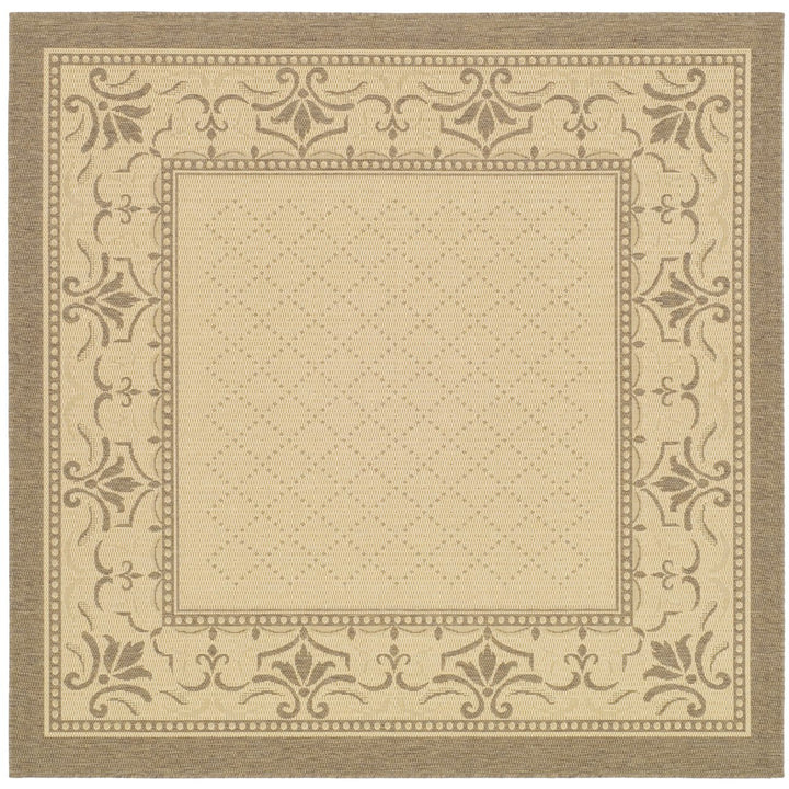 SAFAVIEH Outdoor CY0901-3001 Courtyard Natural / Brown Rug Image 1