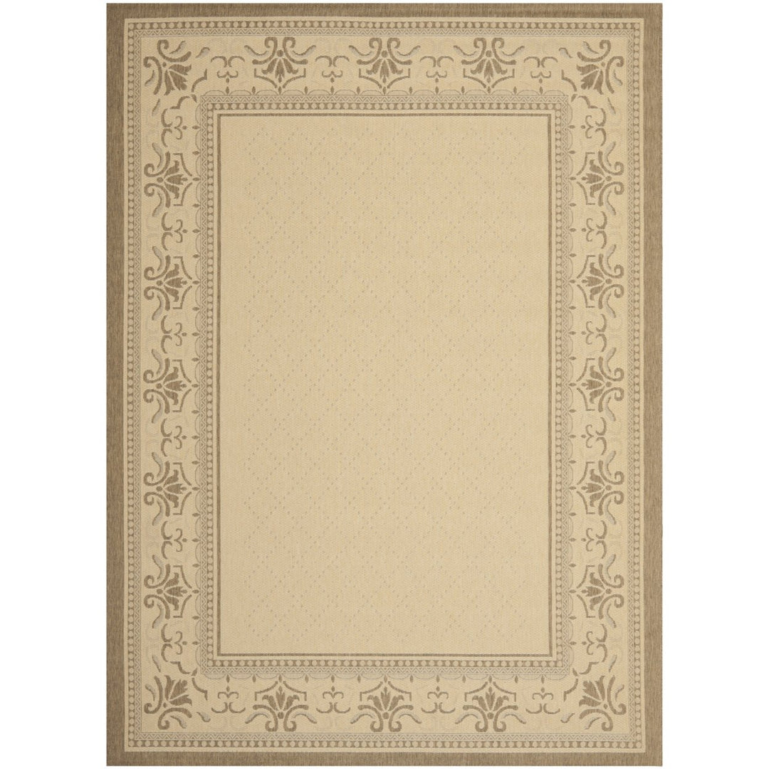 SAFAVIEH Outdoor CY0901-3001 Courtyard Natural / Brown Rug Image 1