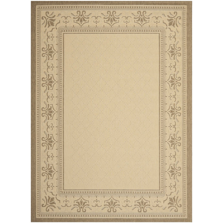 SAFAVIEH Outdoor CY0901-3001 Courtyard Natural / Brown Rug Image 1